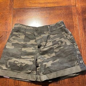 Camo shorts. Ladies small. NEW WITH TAGS